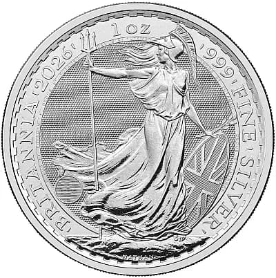 2026 Britannia 1oz Silver Bullion Coin